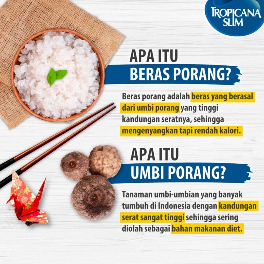 Tropicana Slim Beras Porang Instan Box 10 sachets 400gram