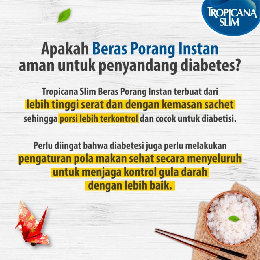 Tropicana Slim Beras Porang Instan Box 10 sachets 400gram