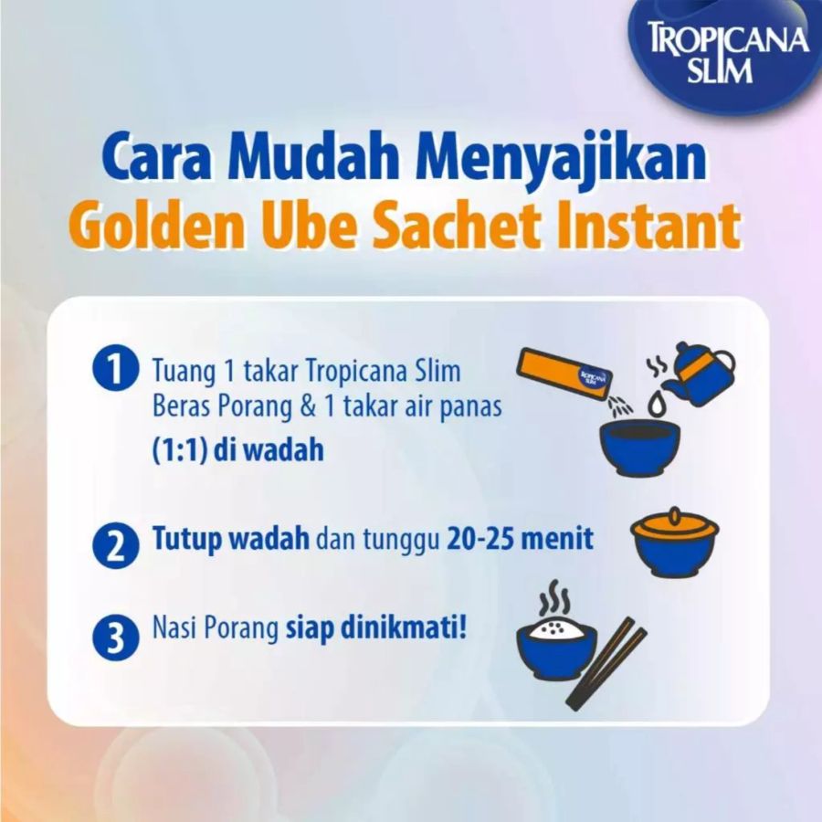 Tropicana Slim Beras Porang Instan Golden Ube 7 sachets 280gram