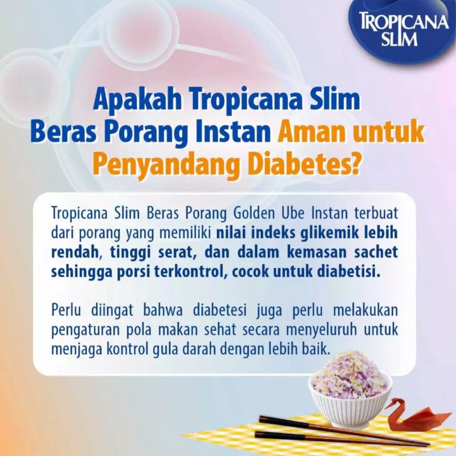 Tropicana Slim Beras Porang Instan Golden Ube 7 sachets 280gram
