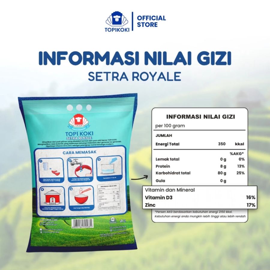 Topi Koki Beras Setra Royale 5kg