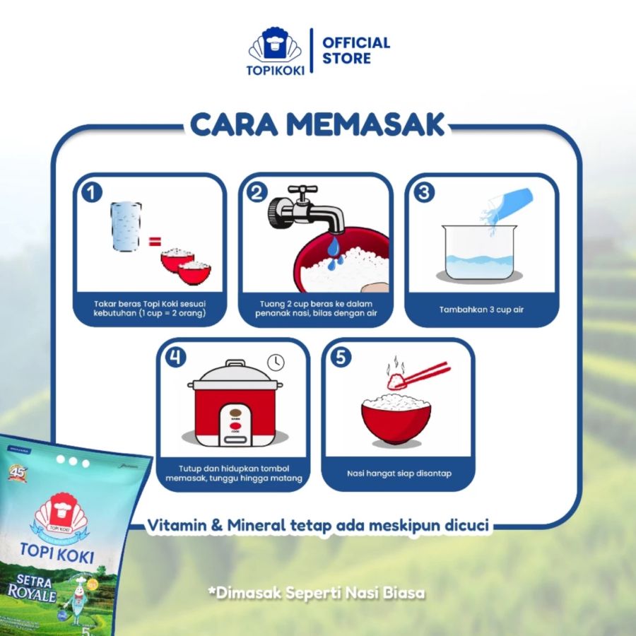 Topi Koki Beras Setra Royale 5kg