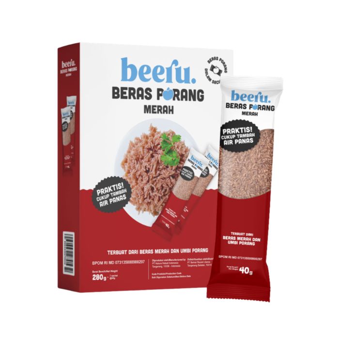 Beeru Beras Porang Merah Box (7 x 40gr)  