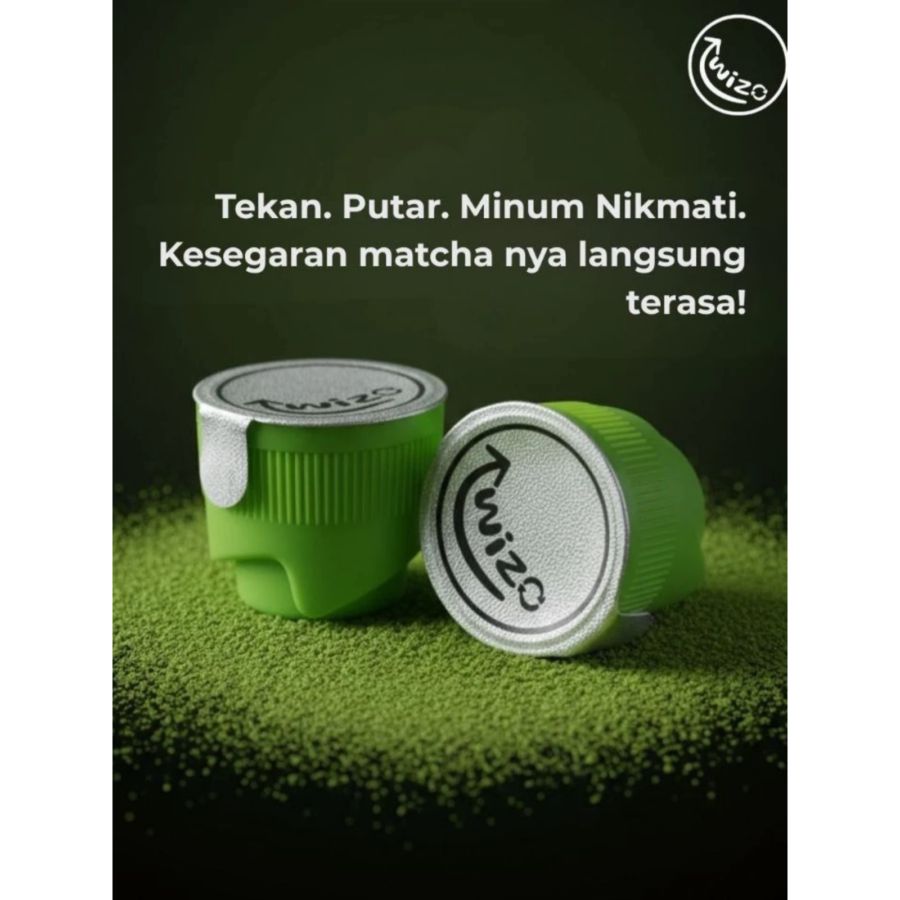 Twizo Twist Cap Matcha Ceremonial Grade 3 pcs x 3gr 1pack