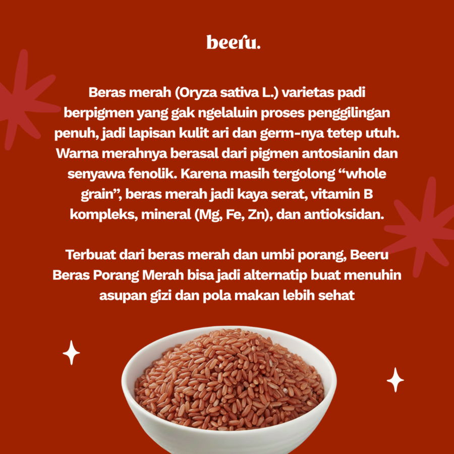 Beeru Beras Porang Merah Box (7 x 40gr)   280gram