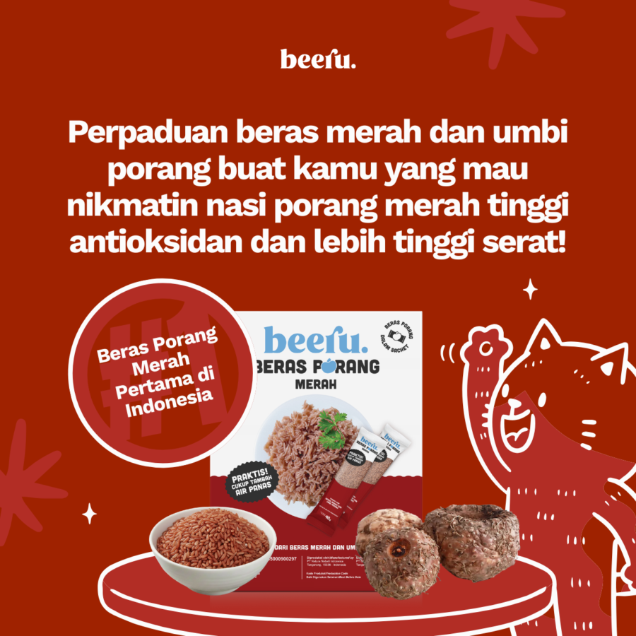 Beeru Beras Porang Merah Box (7 x 40gr)   280gram