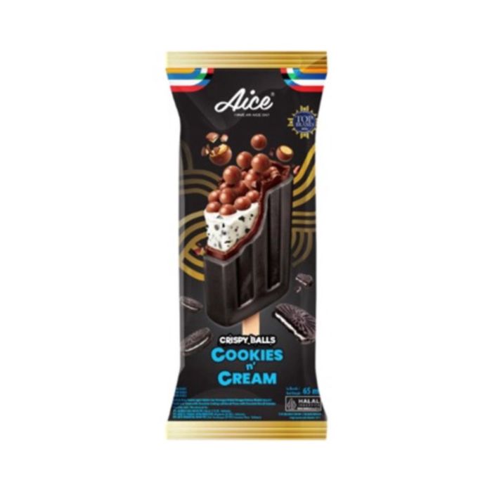 [Bundle 2] Aice Crispy Balls Cookies n Cream Stick 65ml