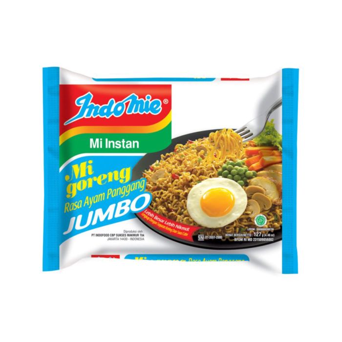 [Bundle 2] Indomie Goreng Ayam Panggang Jumbo Mie Instan 127 gram