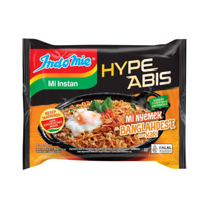 [Bundle 2] Indomie Nyemek Bangladesh'e Kari Mie Instan 80 gram