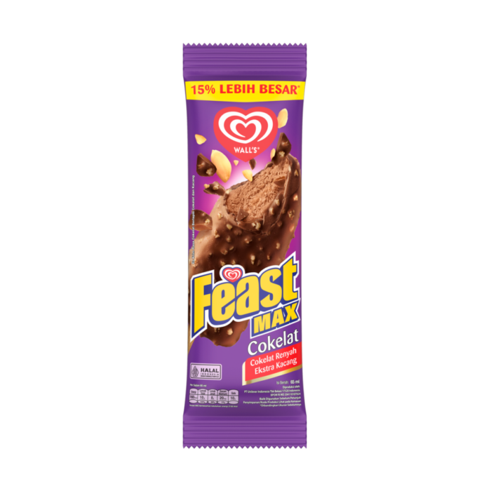 [Bundle 3] Walls Feast Chocolate Ice Cream 65 ml 65 ml