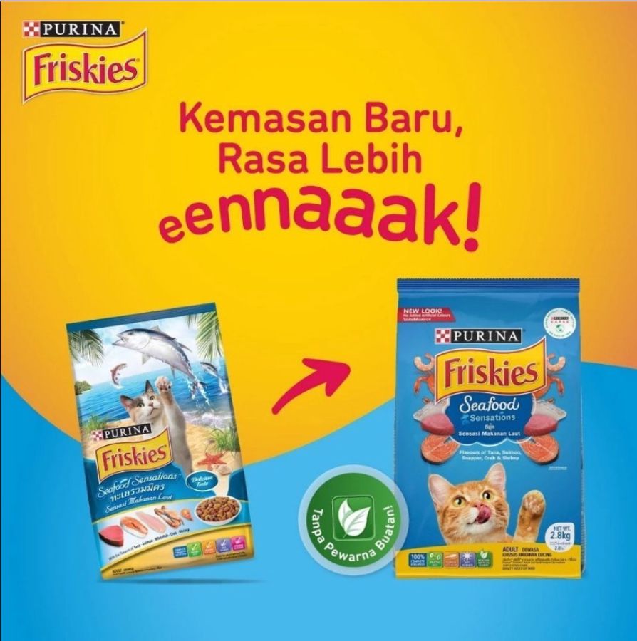 Friskies Seafood Adult Makanan Kucing Kering 2500gram