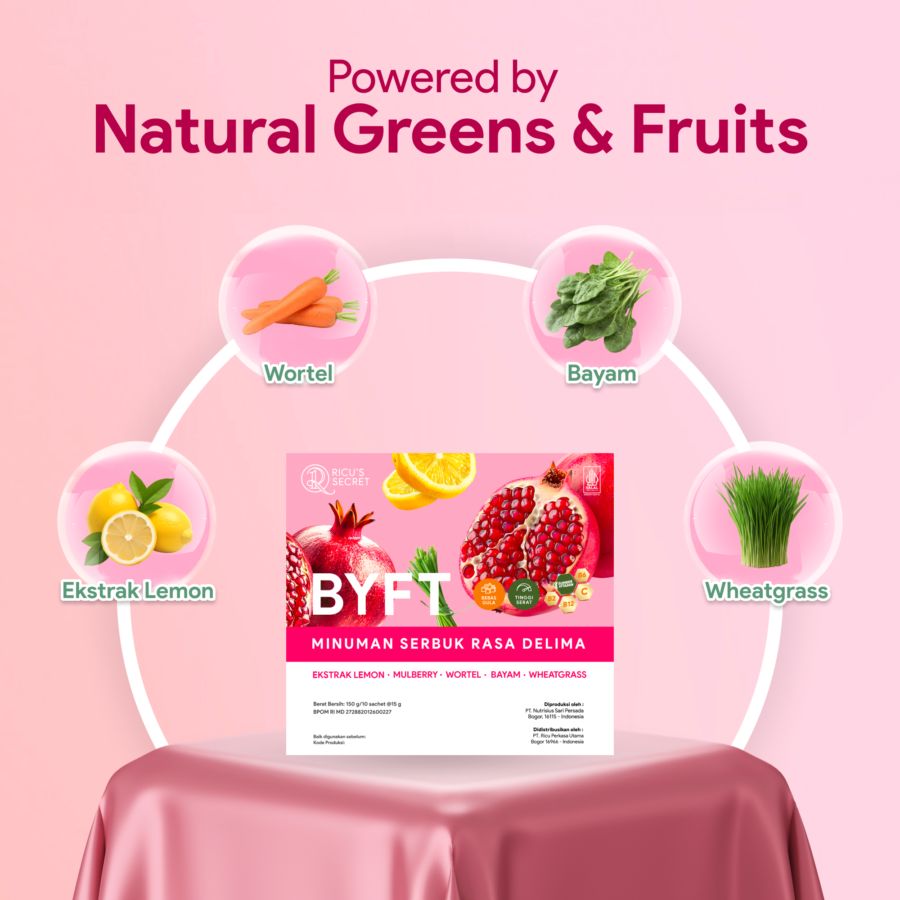 Ricu's Secret BYFT Rasa Delima 10 Sachet 15 gram 1pcs