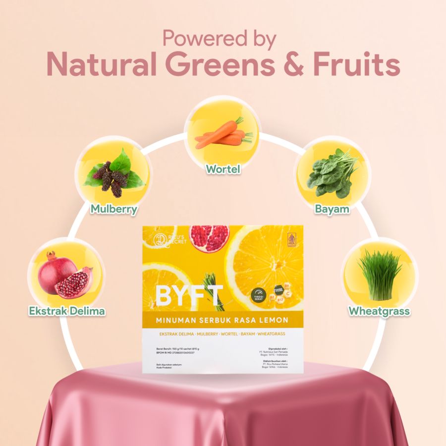 Ricu's Secret BYFT Rasa Lemon 10 Sachets 15 gram 1pcs