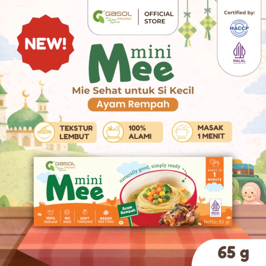 GASOL MiniMee Misoa Mie Instan Sehat Anak 65gram