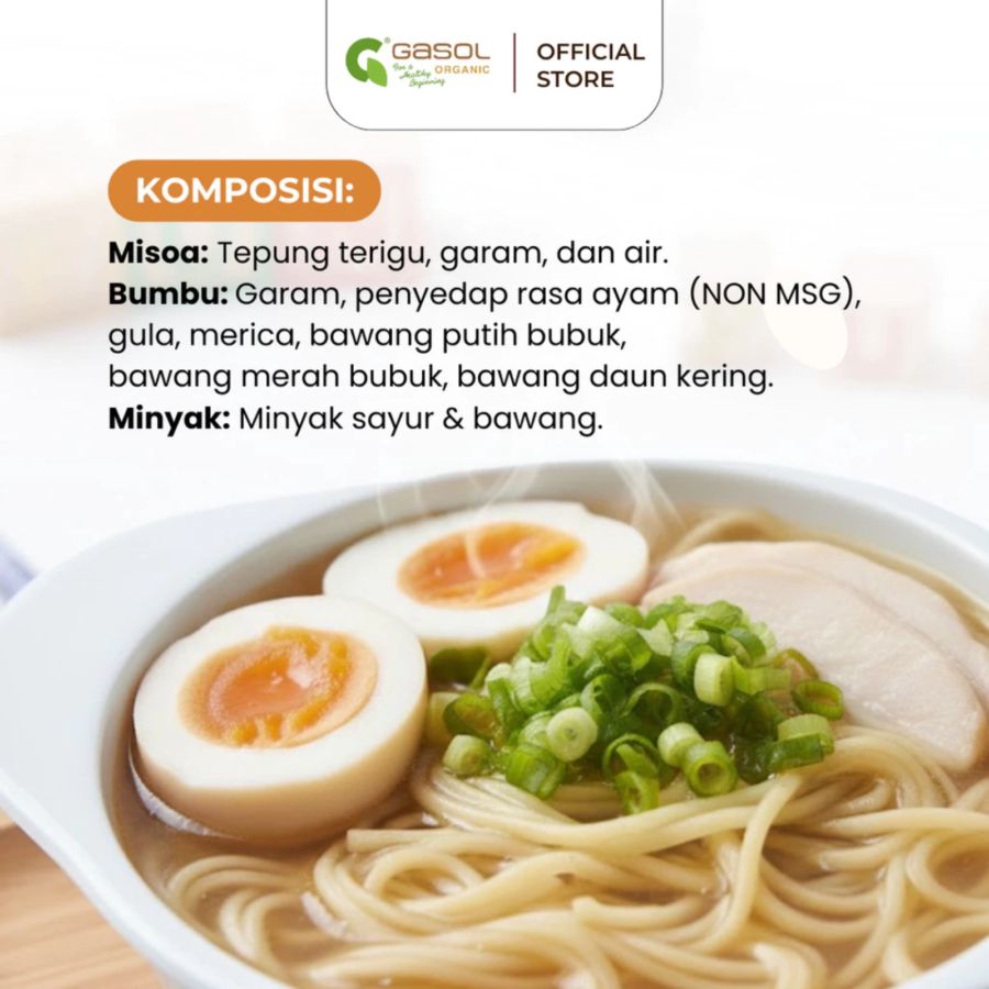 GASOL MiniMee Misoa Mie Instan Sehat Anak 65gram