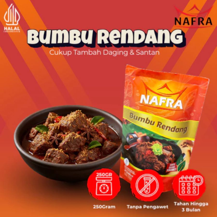 Nafra Bumbu Rendang 250gram
