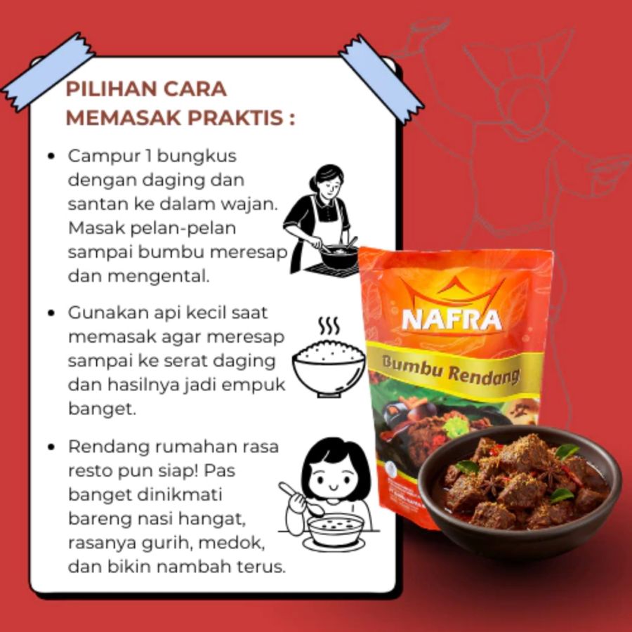Nafra Bumbu Rendang 250gram