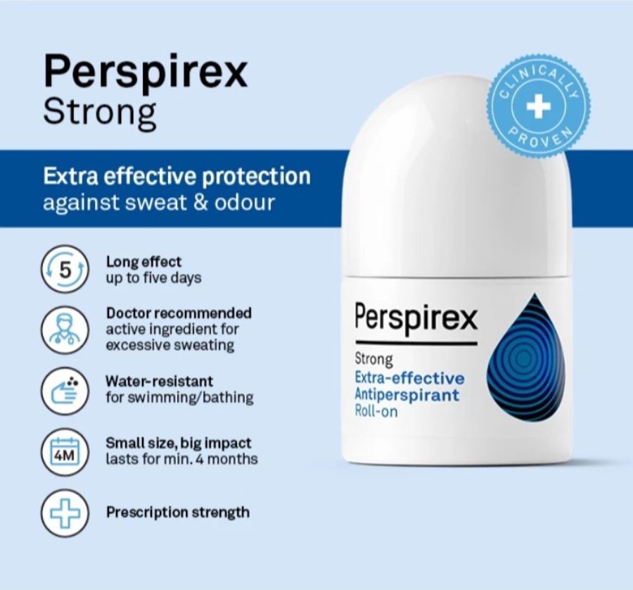 Perspirex Strong Extra Effective Anti Perspirant Roll On 20ml