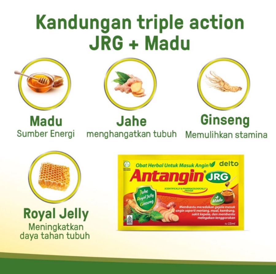 Antangin JRG Madu Meredakan Masuk Angin 12 Sachets 1box