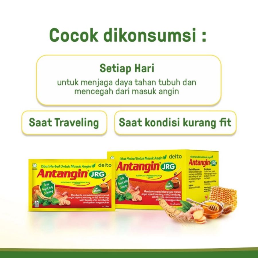 Antangin JRG Madu Meredakan Masuk Angin 12 Sachets 1box