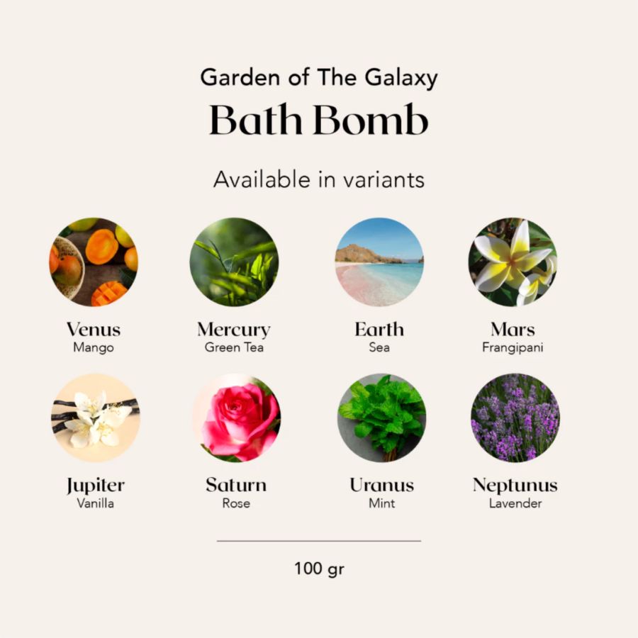 Secret Garden Neptunus Lavender Garden of The Galaxy Bath Bomb 100gram