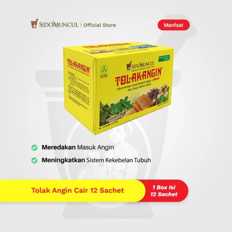 Tolak Angin Obat Herbal Masuk Angin 12 sachets 1box