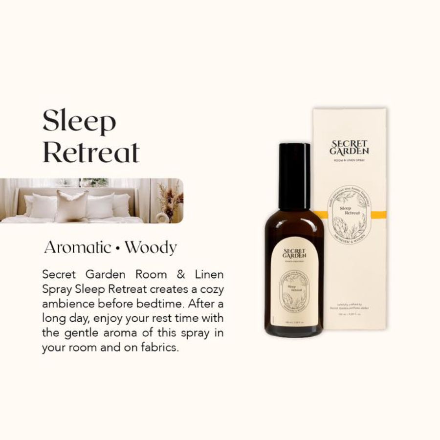 Secret Garden Sleep Retreat Room & Linen Spray 100ml 1pcs