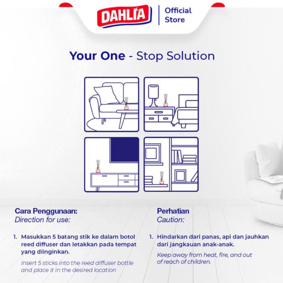 Dahlia Heritage Arum Dalu Reed Diffuser Refill 30 ml 1pcs