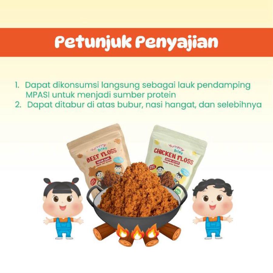 Yummy Bites Beef Floss Abon Sapi MPASI 100gram