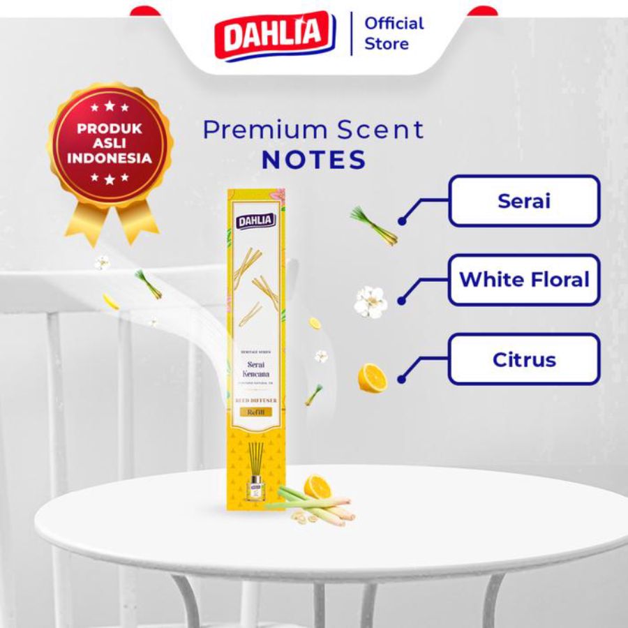 Dahlia Heritage Serai Kencana Reed Diffuser Refill 30 ml 30ml
