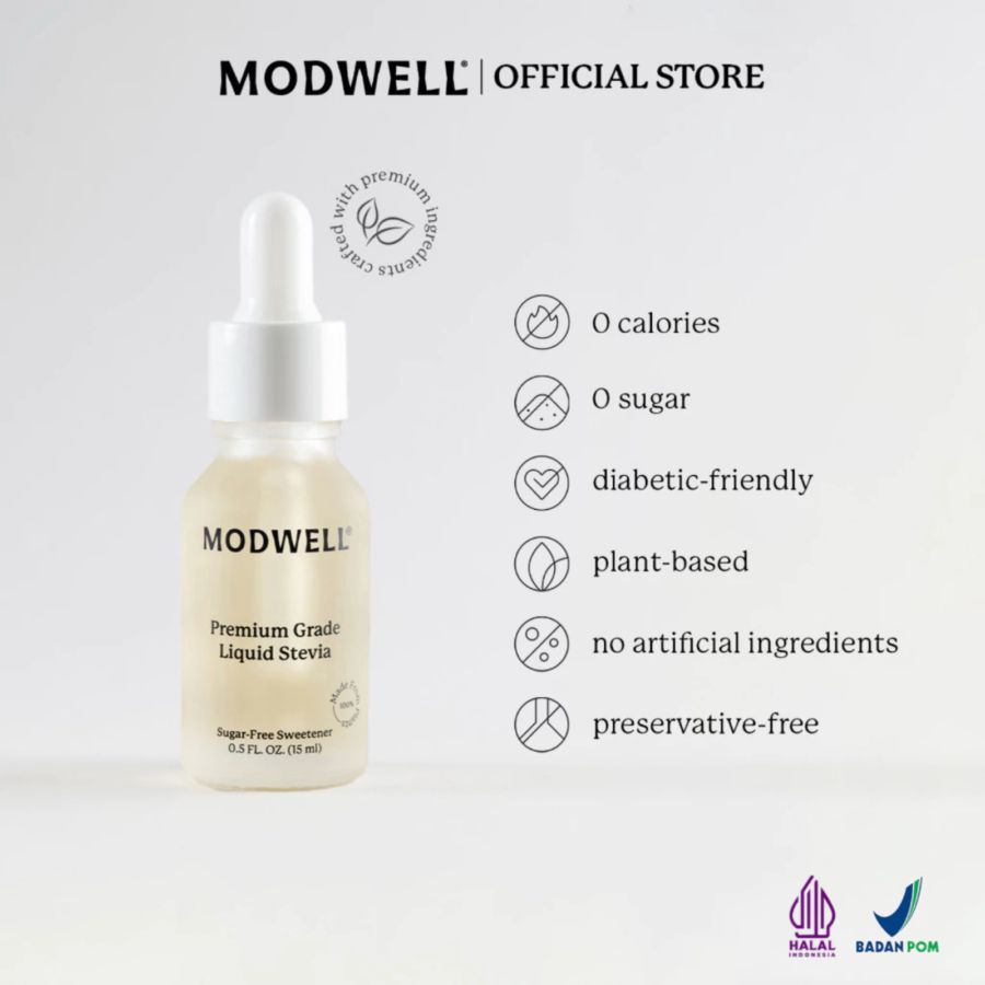 Modwell Premium Liquid Stevia 15ml