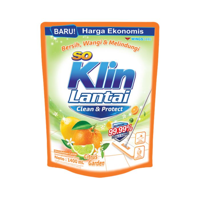 SoKlin Citrus Garden Pembersih Lantai Pouch