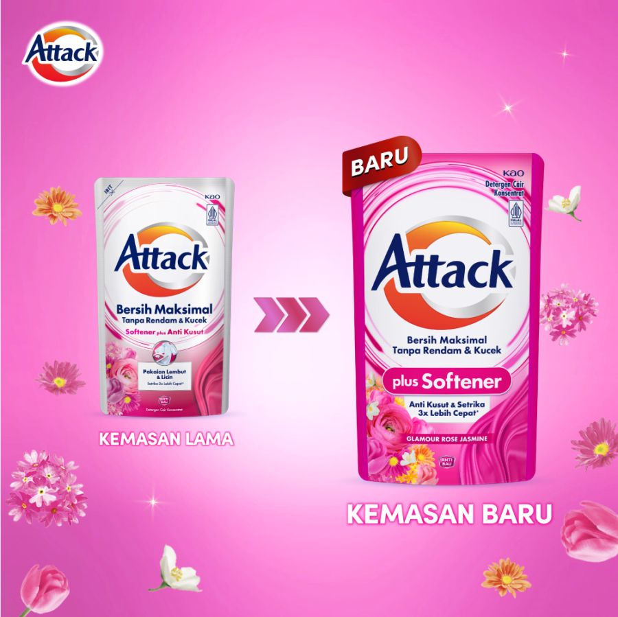 Attack Plus Softener Deterjen Cair 750ml