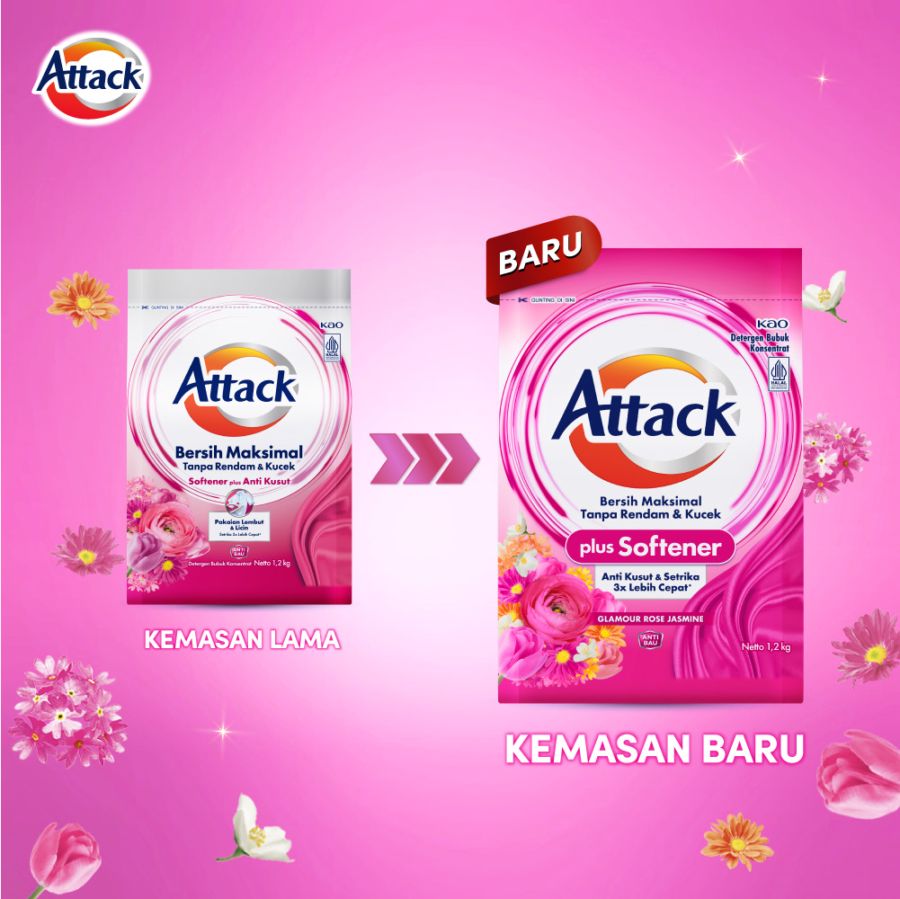 Attack Plus Softener Deterjen Bubuk 1200gram