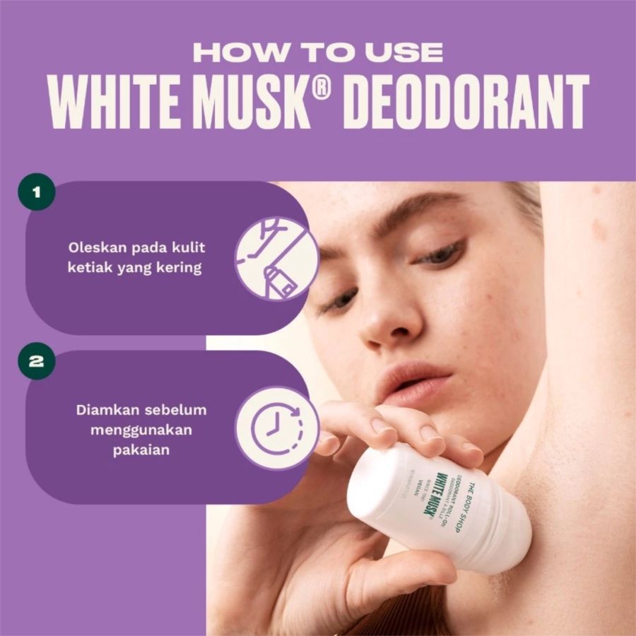 The Body Shop White Musk Deodorant Roll On 50ml