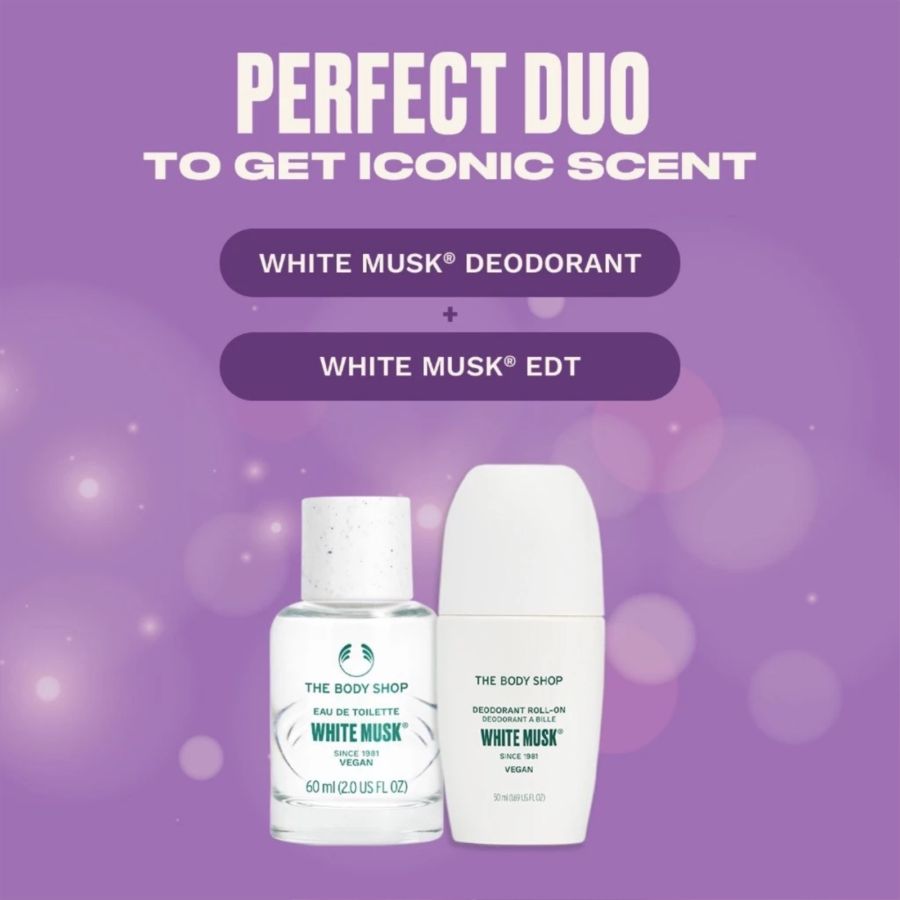 The Body Shop White Musk Deodorant Roll On 50ml