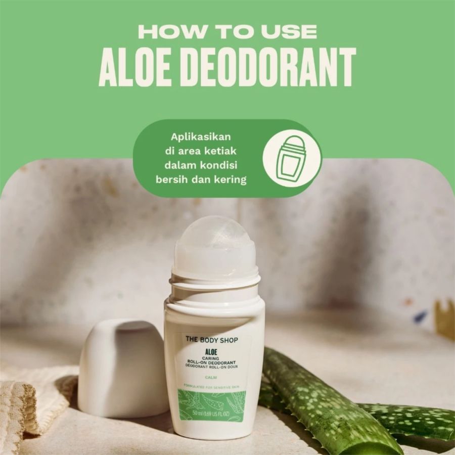 The Body Shop Aloe Caring Deodorant Roll On 50ml