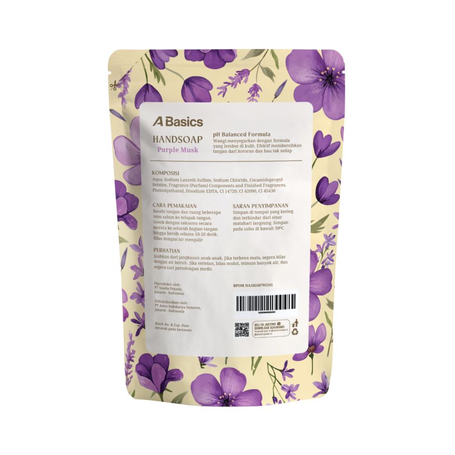 Purple Musk Handsoap Pouch A Basics 400ml
