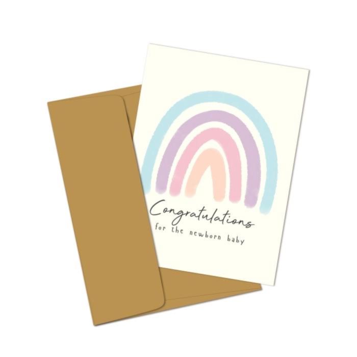 Capricorn Design New Baby ED114 12,5 x 16,5cm Greeting Card