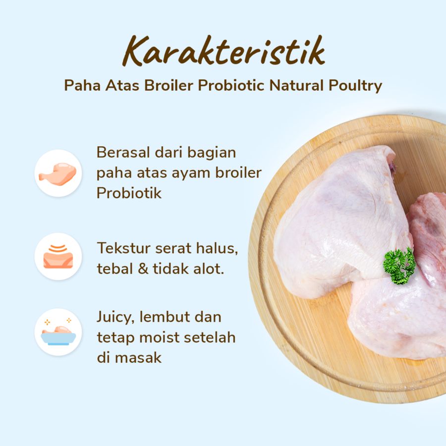 Paha Atas Broiler Probiotic Natural Poultry 400gram