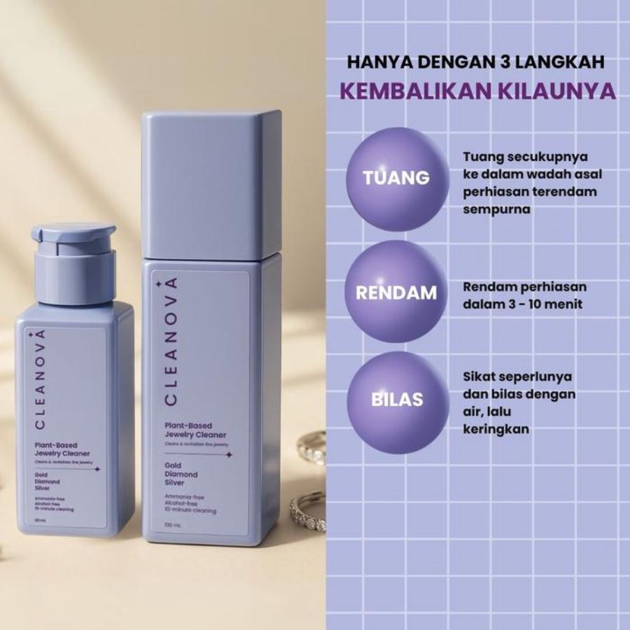 Cleanova Plant Based Jewelry Cleaner 130ml
