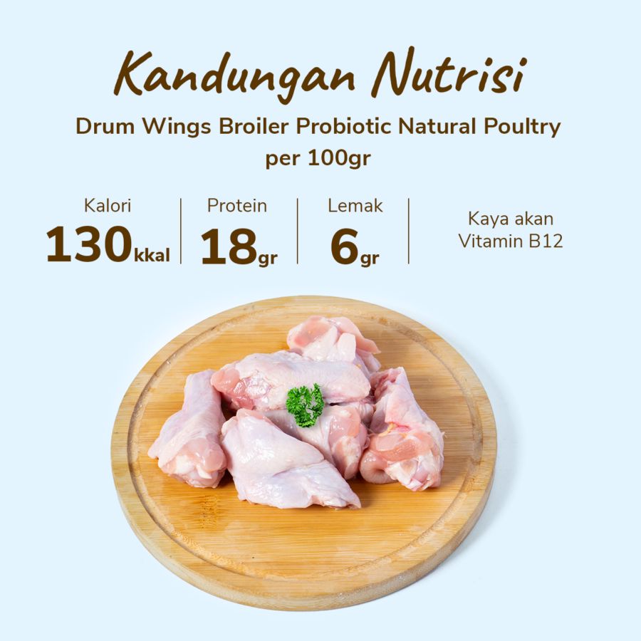 Drum Wings Broiler Probiotic Natural Poultry 250gram