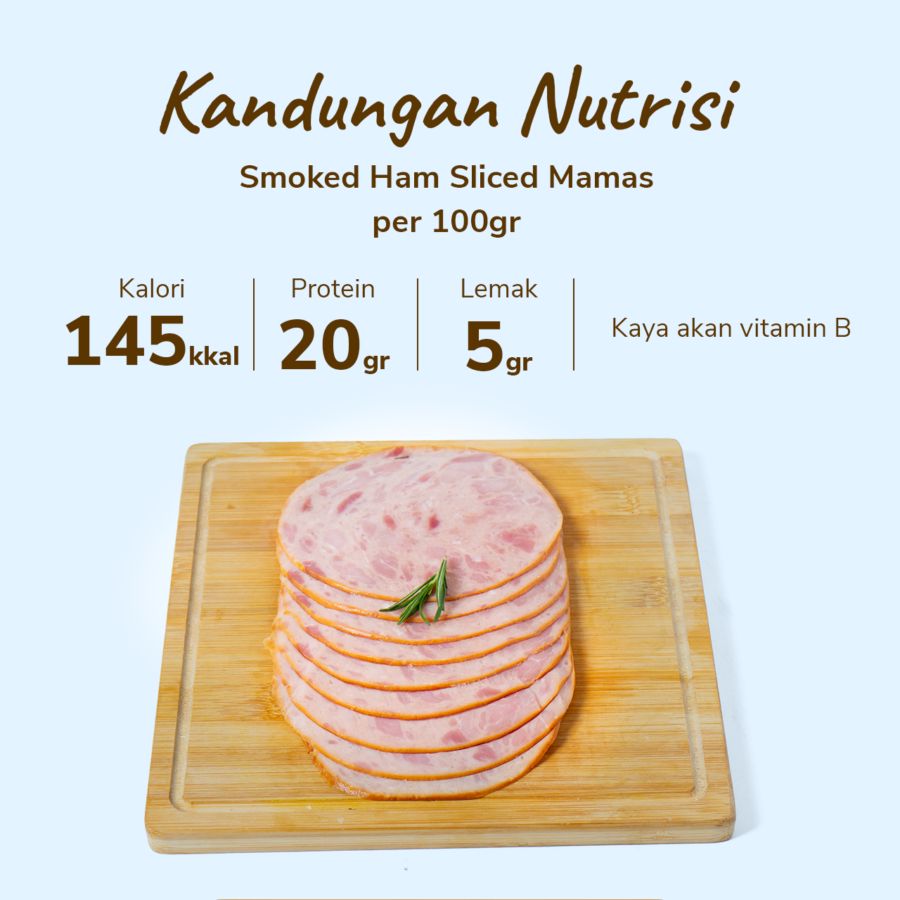 Smoked Ham Sliced Mamas 250gram