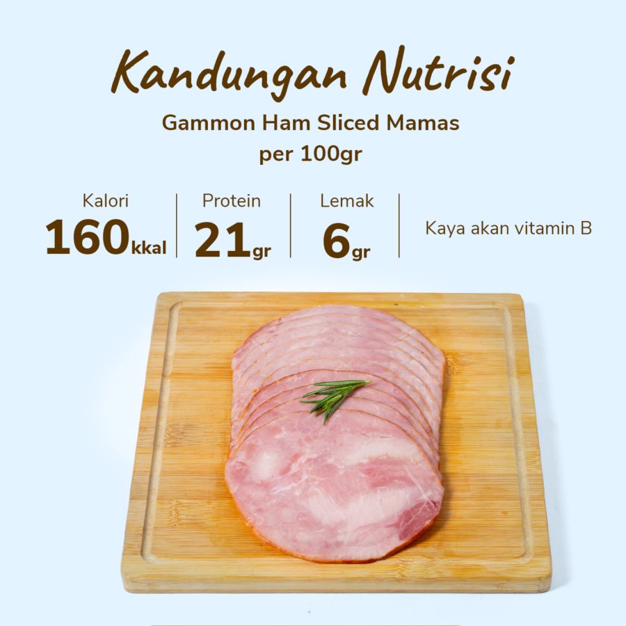 Gammon Ham Sliced Mamas 250gram