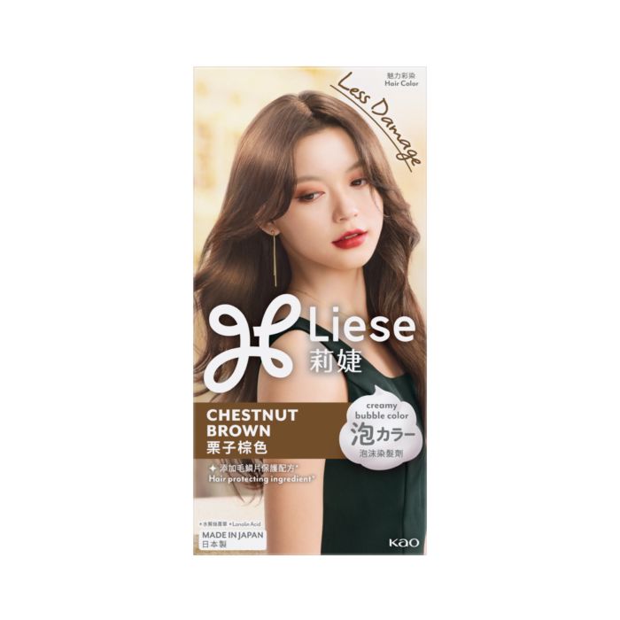 Liese Creamy Bubble Color Chestnut Brown Hair Color