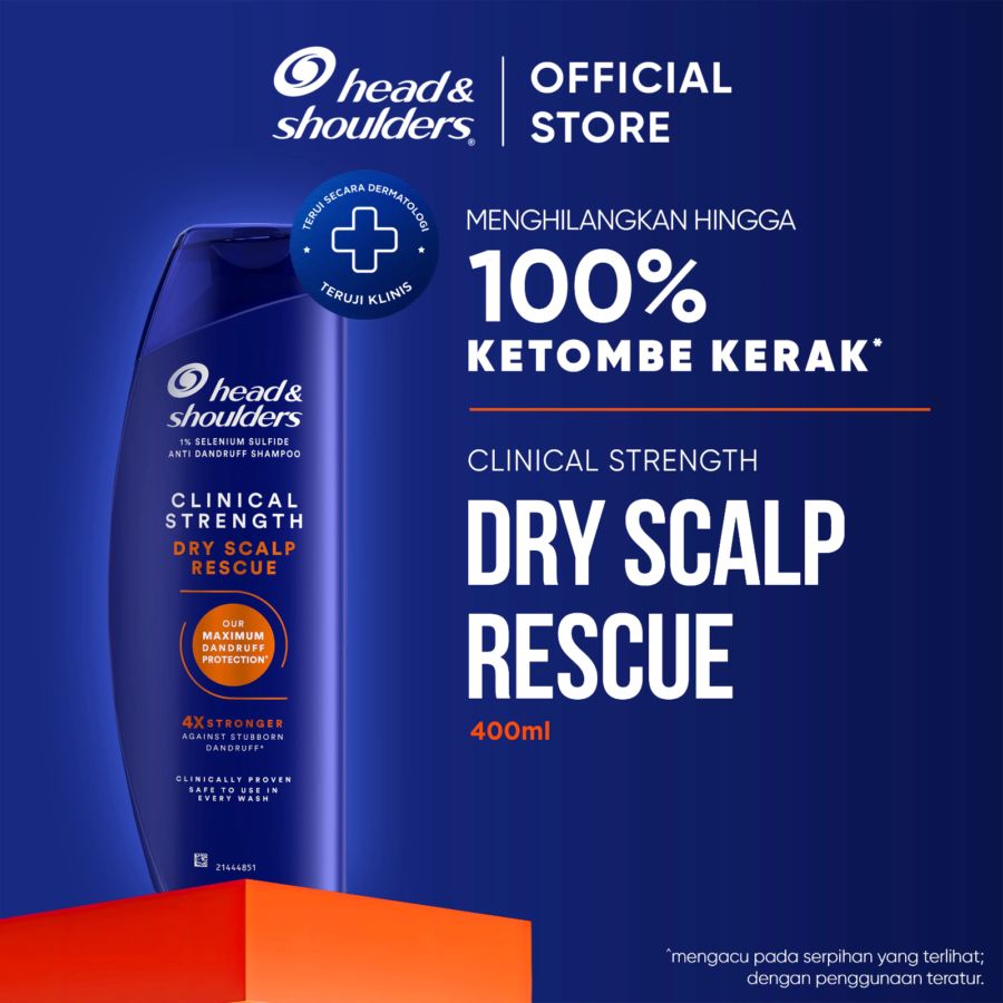 Head & Shoulders Clinical Strength Dry Scalp Rescue Anti Dandruff Shampoo 400ml