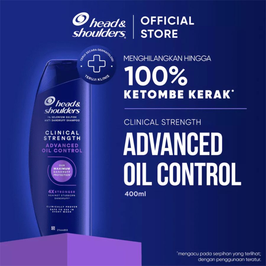 Head & Shoulders Clinical Strength Advanced Oil Control Anti Danduff Shampoo 400ml