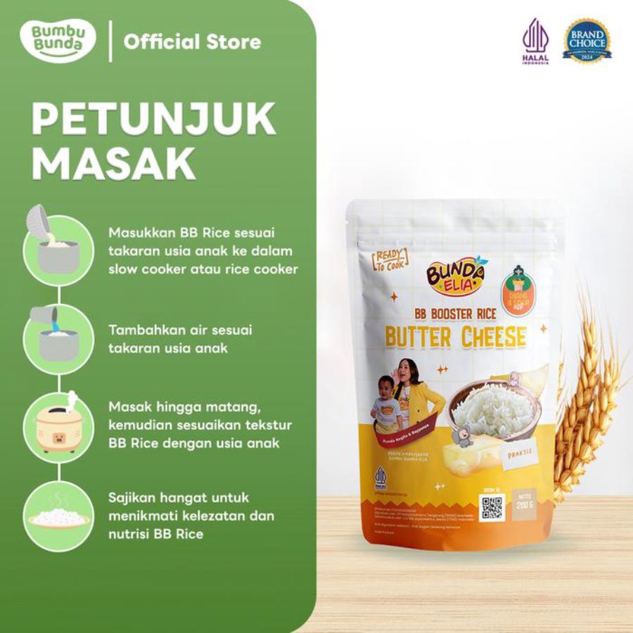 Bumbu Bunda Elia BB Booster Rice Beef Salmon MPASI 200gram