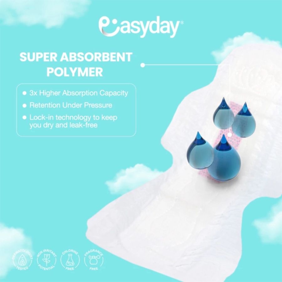Easyday Day Pad Wing 24,5cm Pembalut Kewanitaan 10pads