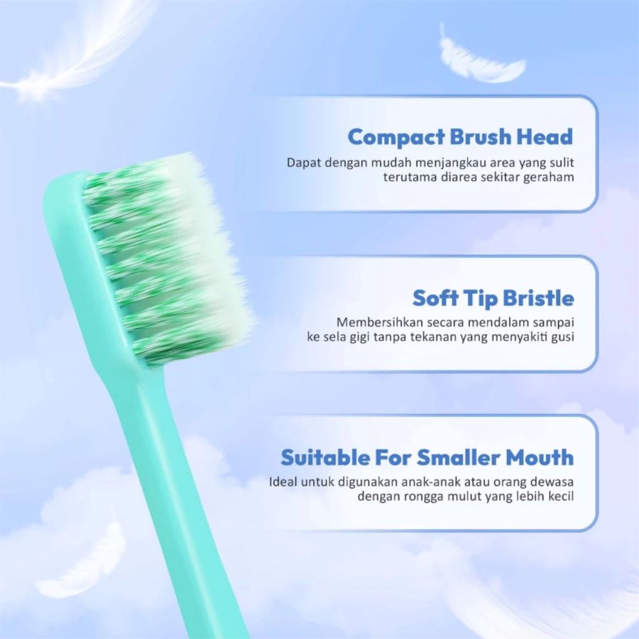 Bagus Blossom Soft Toothbrush 1pcs